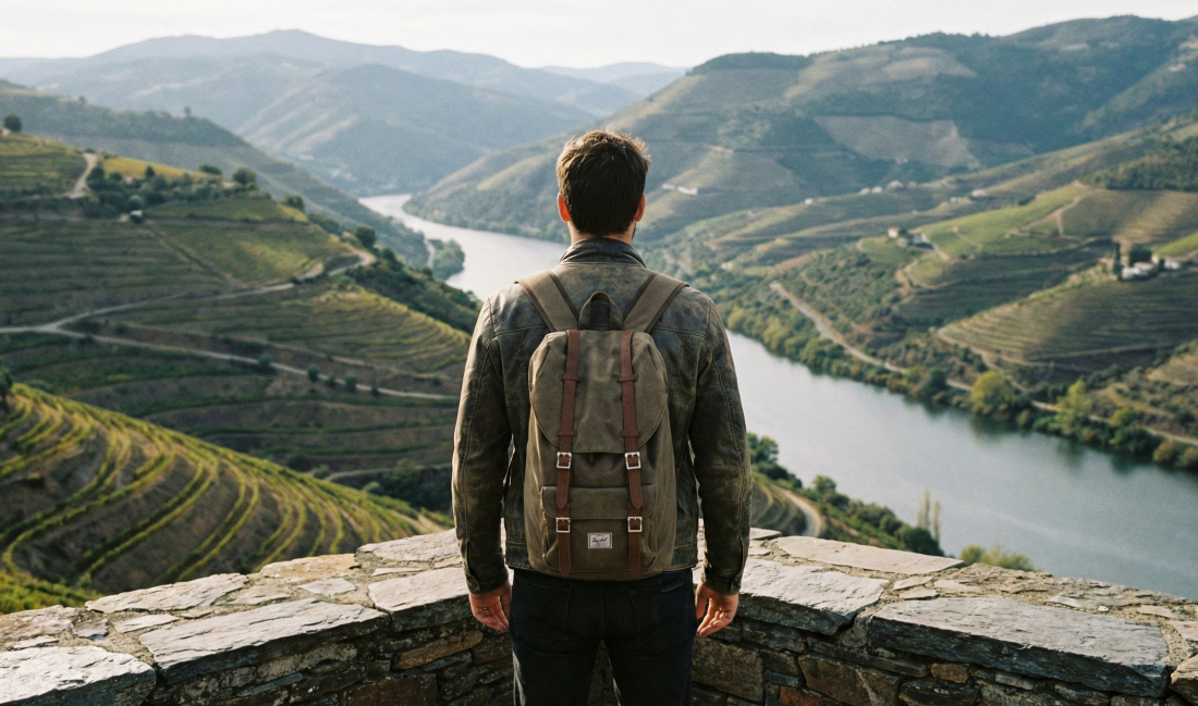Private luxury SUV overlooking the Douro River and vineyards